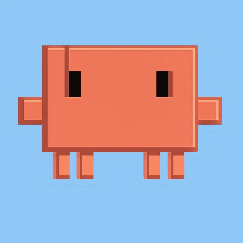 Claude Code Pixel AI Maskottchen-Entwickleraufkleber