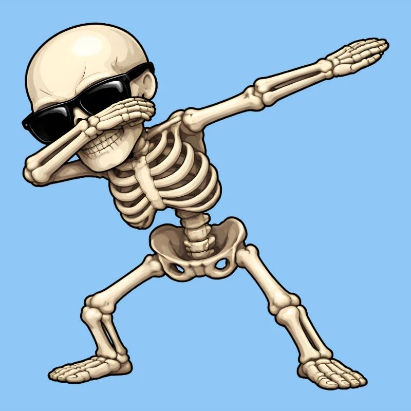 Dabbing Skeleton