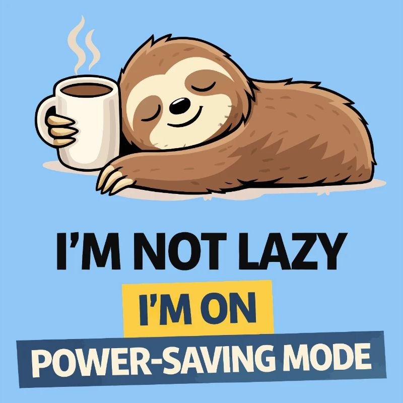 Sloth Power Saving Mode Tee