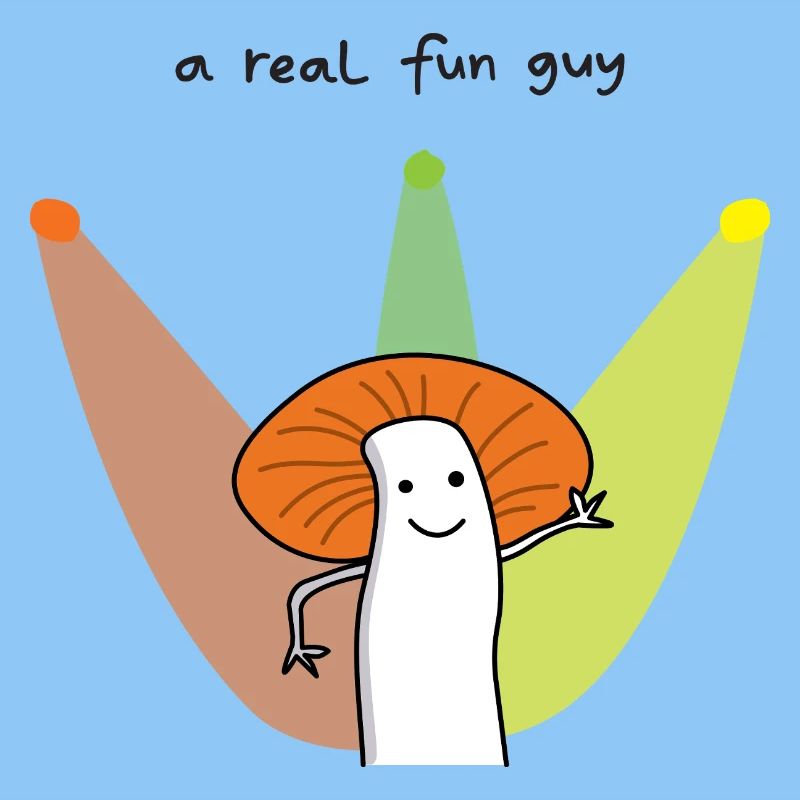 Real Fun Guy Pilz-Cartoon