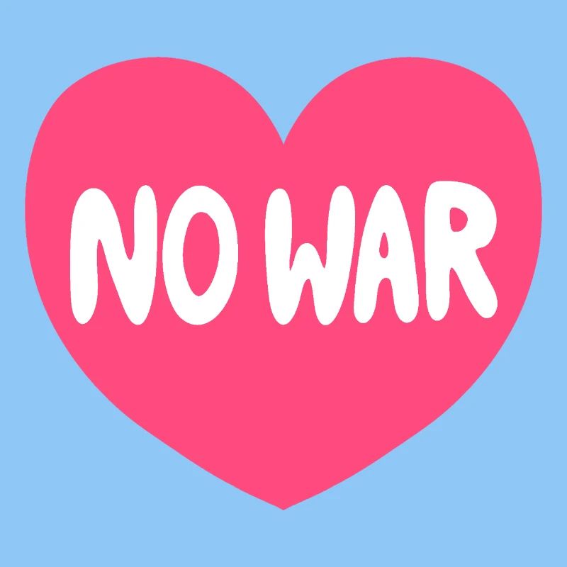 No War Heart Peace Grafik