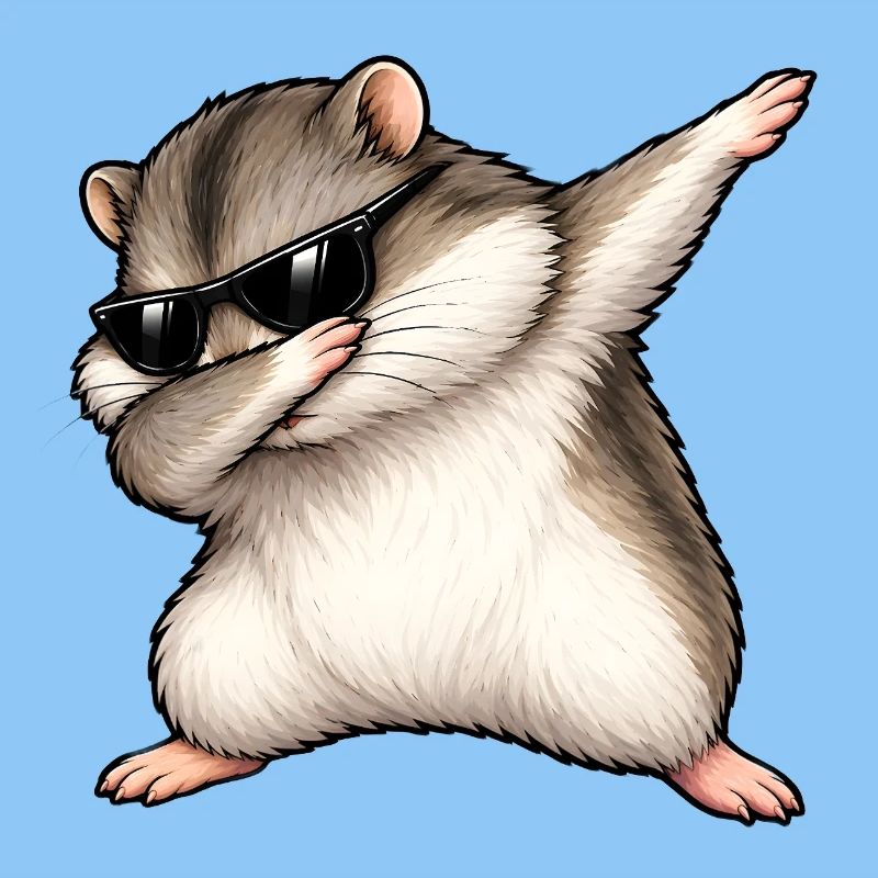 Dabbing Dschungarian Dwarf Hamster