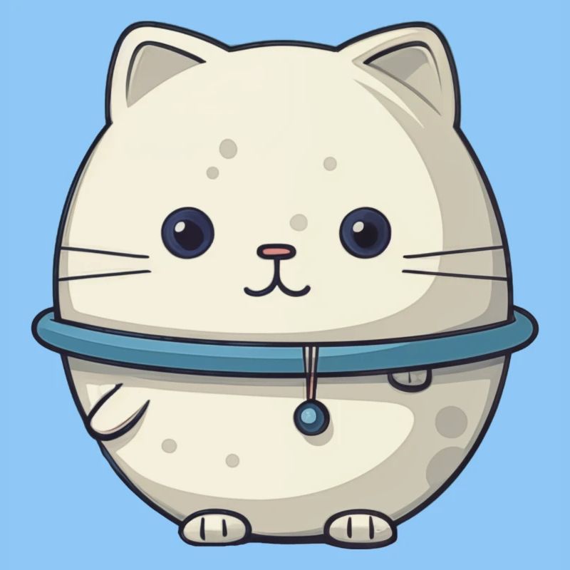 Illustration de chat de l’espace