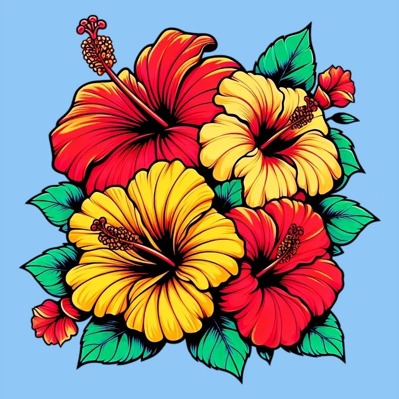 Fleurs d’hibiscus