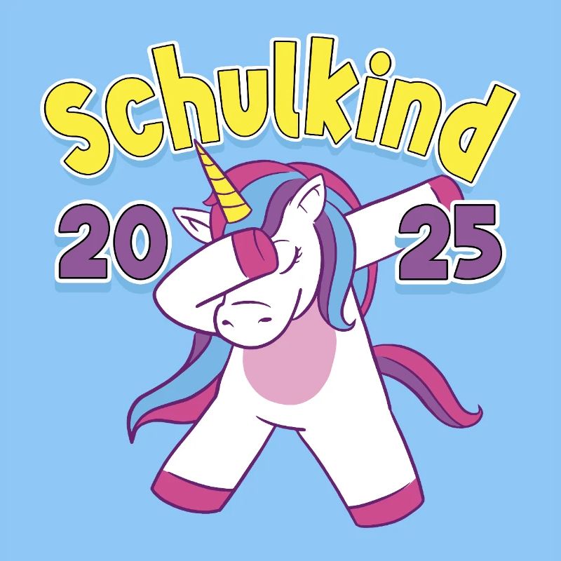 Schulkind 2025 Einhorn Einschulung Schule Schüler