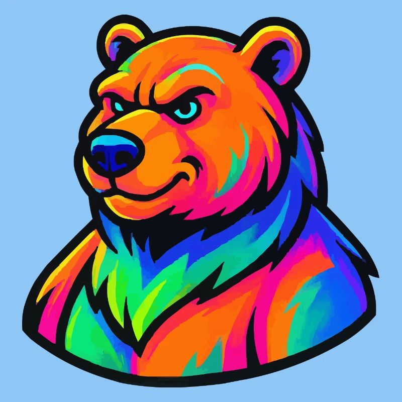 Bär Grizzly Comic
