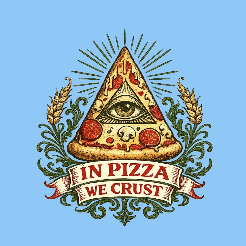 Devise de la Croûte Œil de la Pyramide de la Pizza