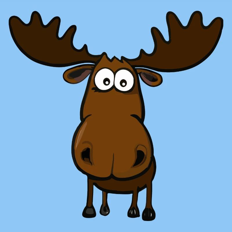 Funny Stupid Moose
