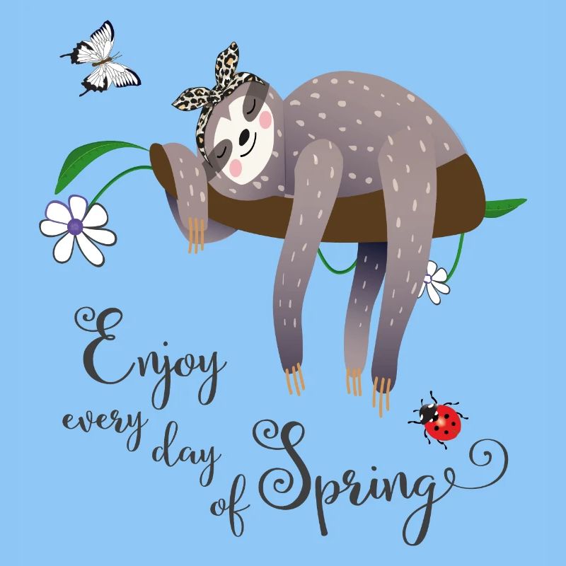 Sloth in spring
