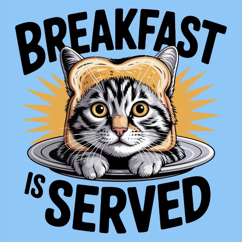 Breakfast Cat Humor