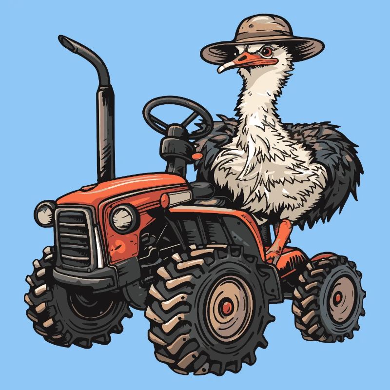 Éleveur de tracteurs d’autruche