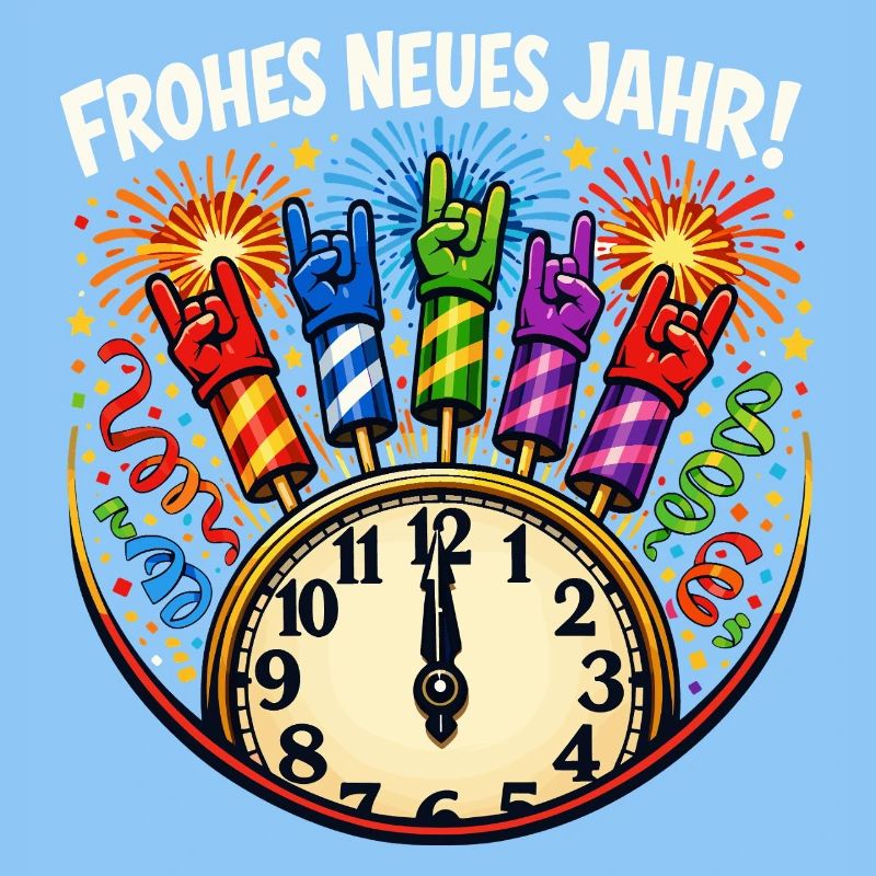 happy new year -  rock n roll
