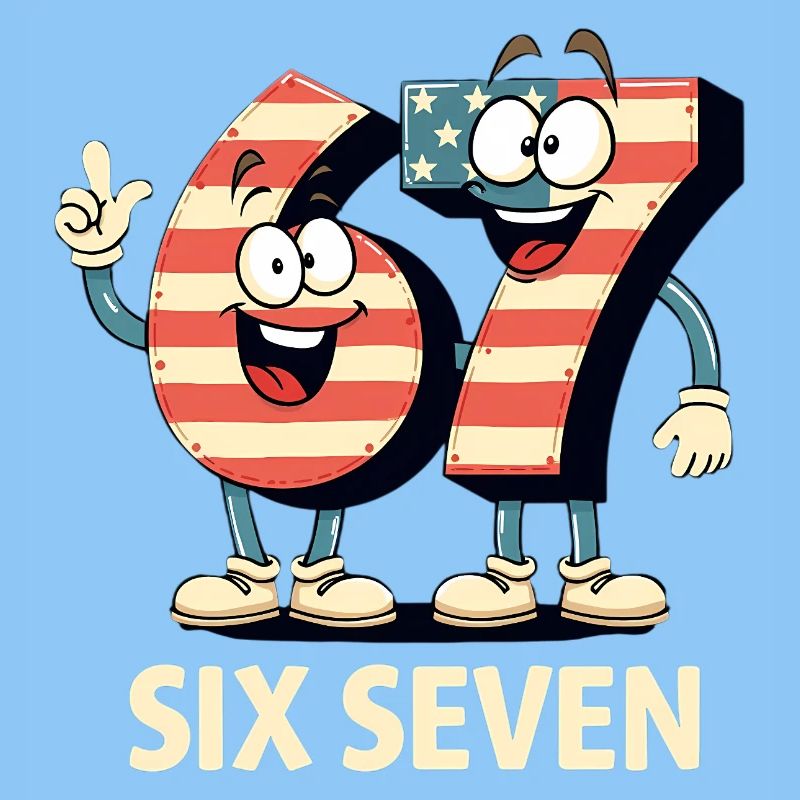 US Flag 67 Memes Six Seven