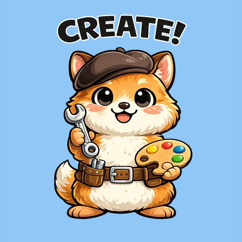Kitten Artist Creative Workshop