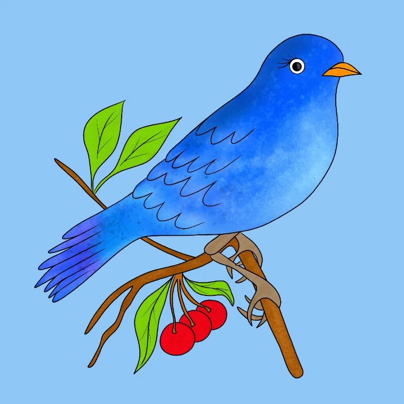 Oiseau bleu
