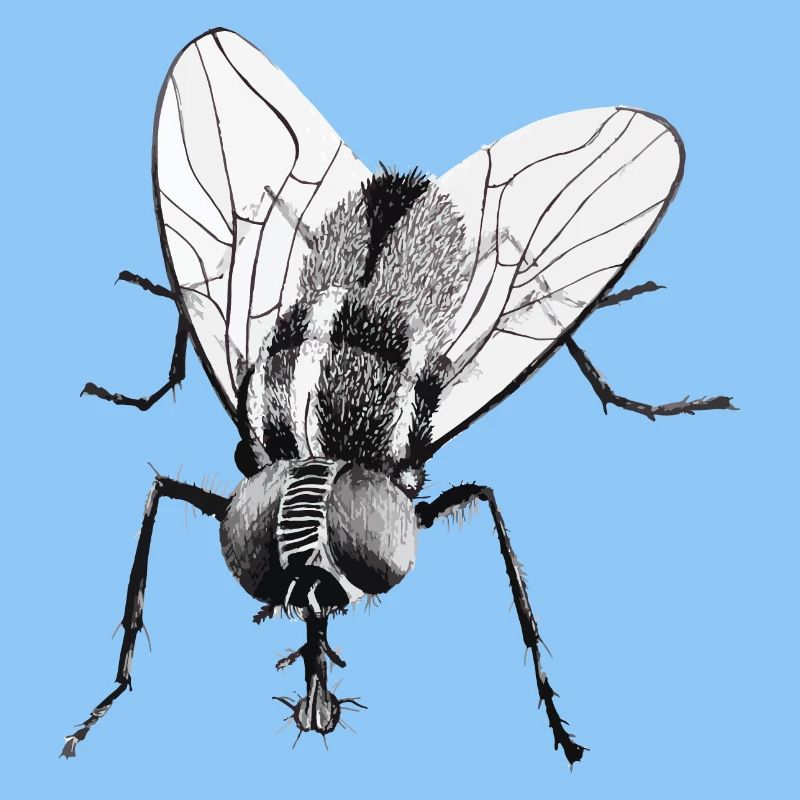 Schwarze Fliege