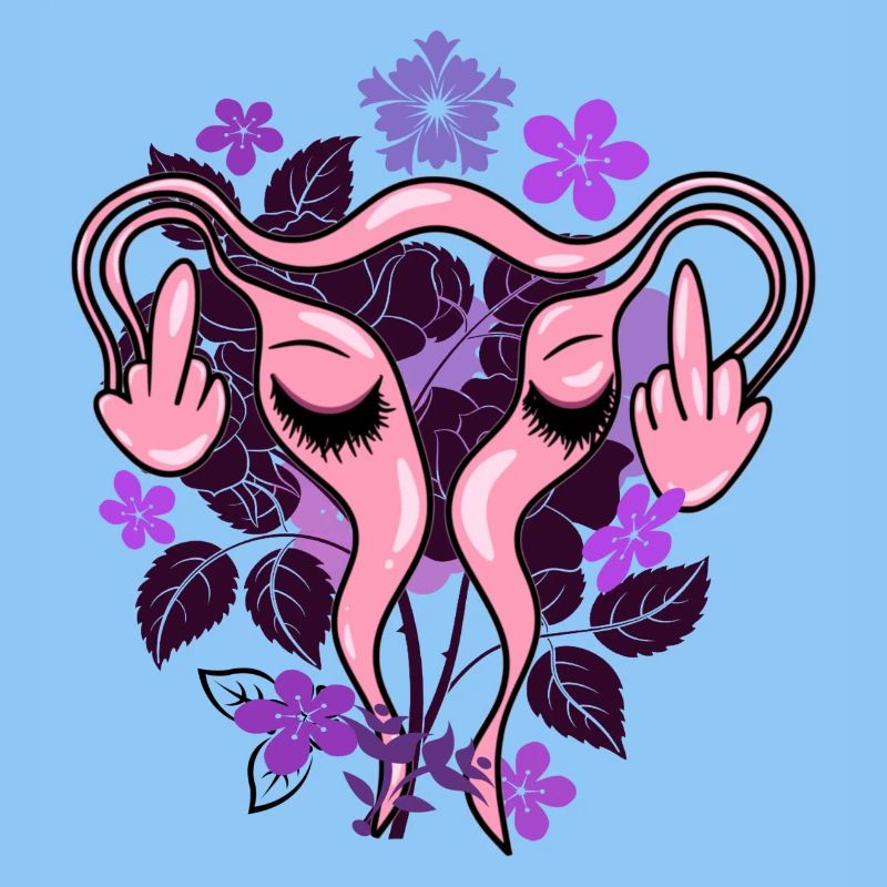 Fleurs Utérus Pro-Choix