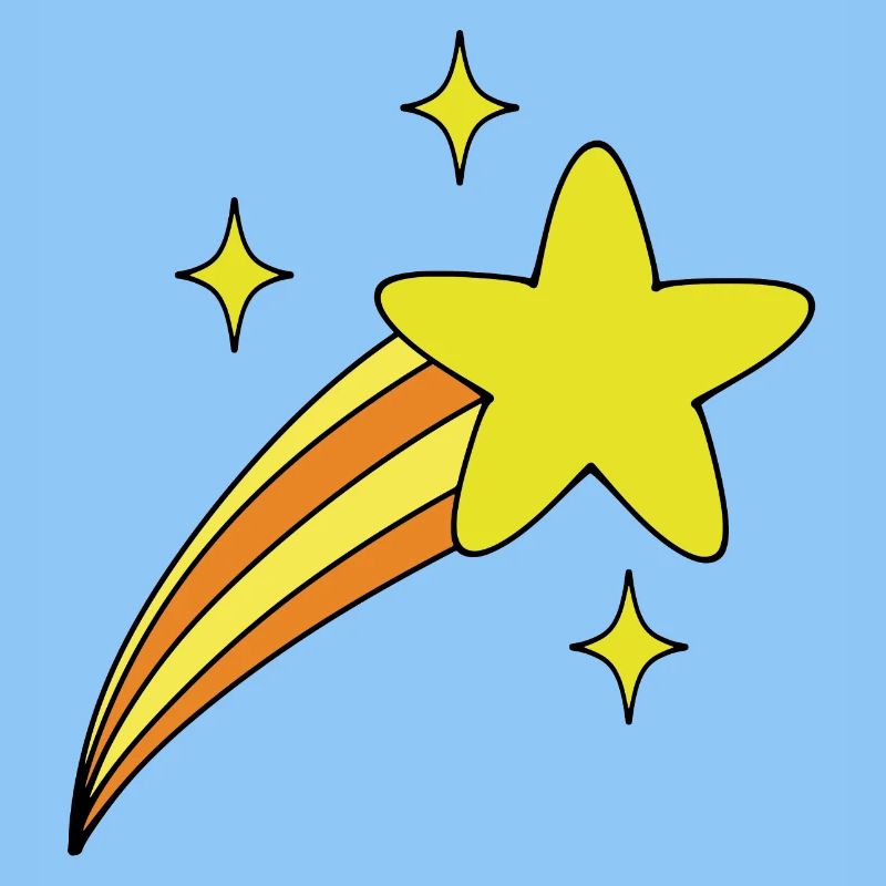 Stern mit Schweif