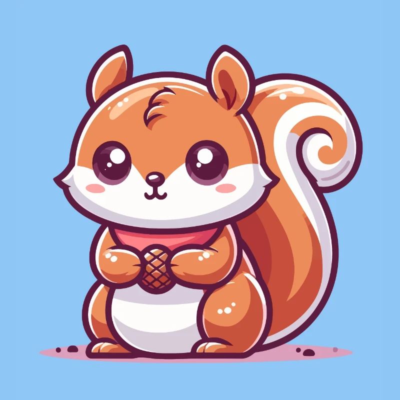 Eichhörnchen mit einem Samen