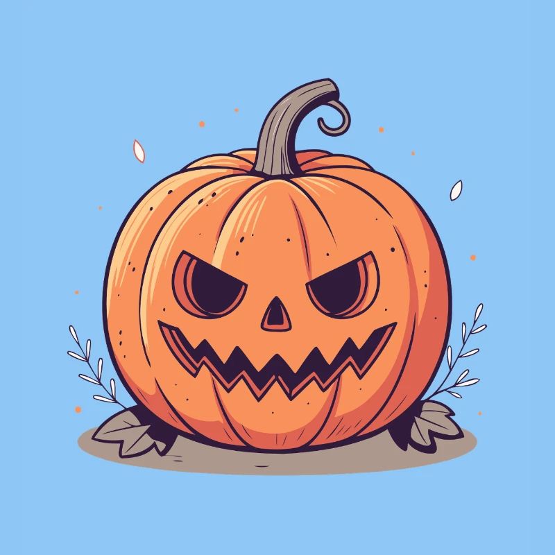 Scary Jack-o'-lantern Halloween