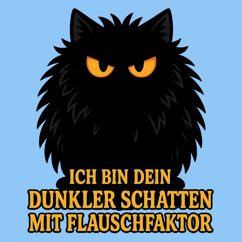 Dark shadow with fluff factor – cat