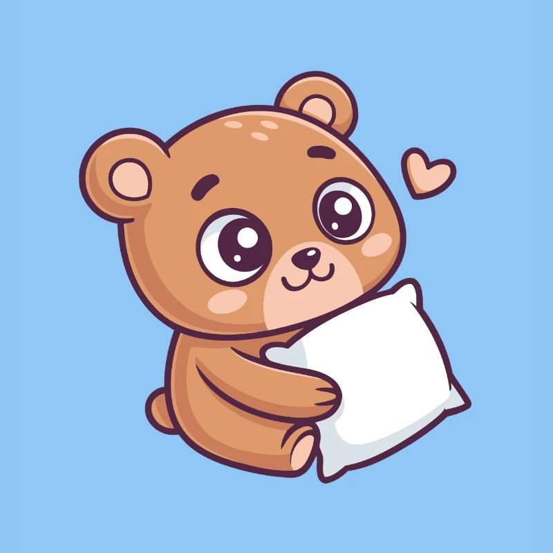 Soft Bear Cuddle Heart