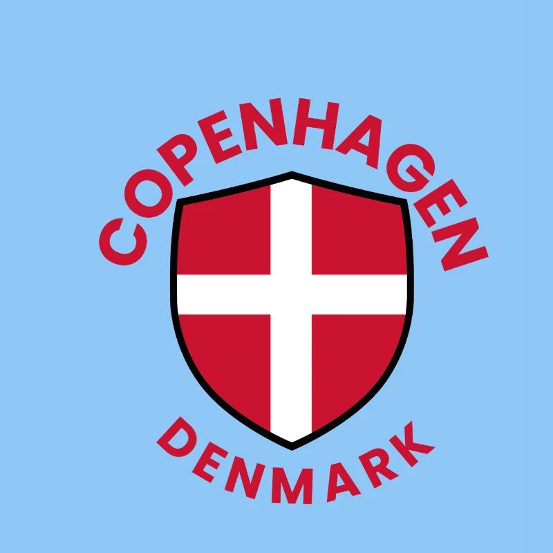 Dänisches Schild Kopenhagener Abzeichen