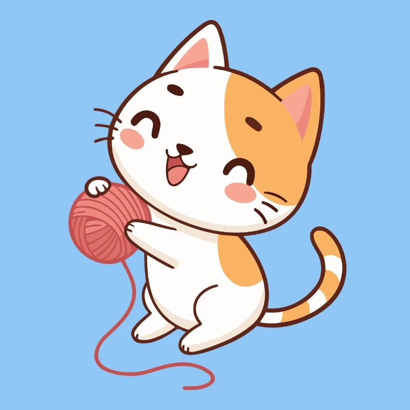 Happy Kitten und Garn