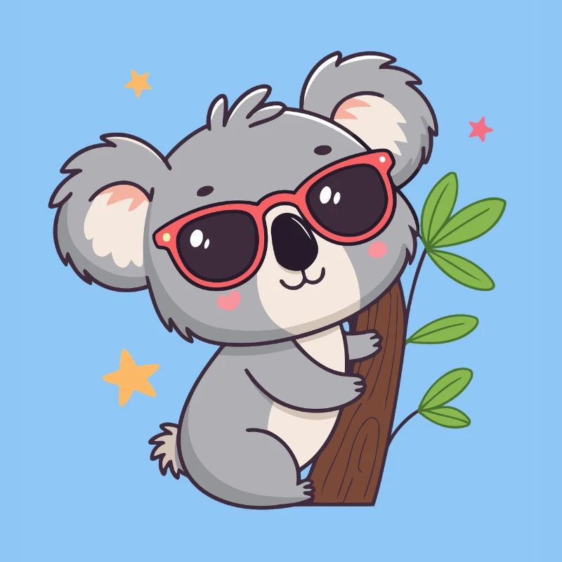 Koala chic sun red glasses