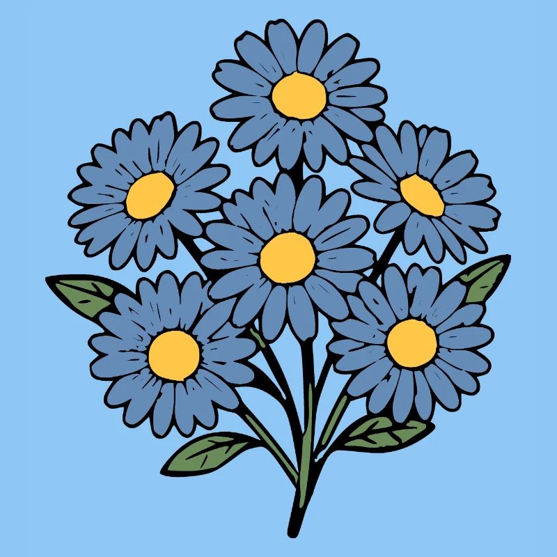Bouquet fleur de fleurs bleues