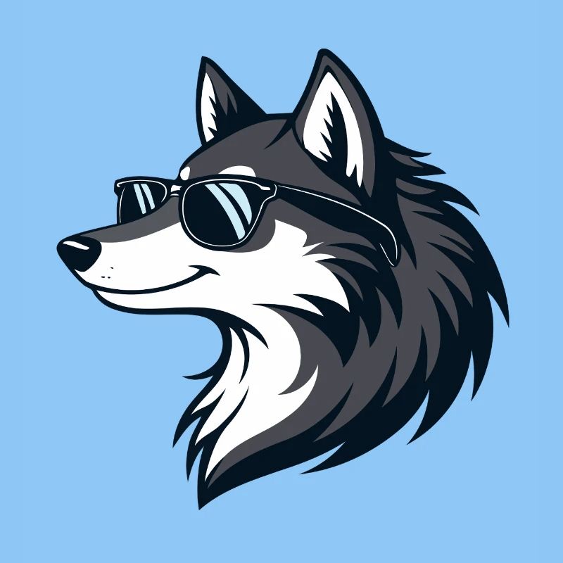 Moderne Wolf-Sonnenbrillen