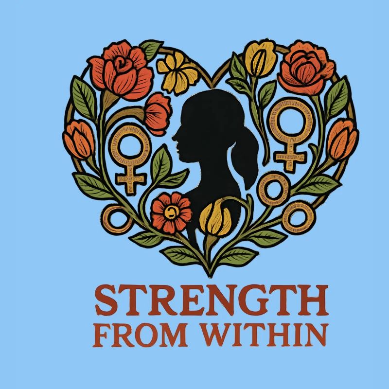 Strength From Inside Blossom Heart