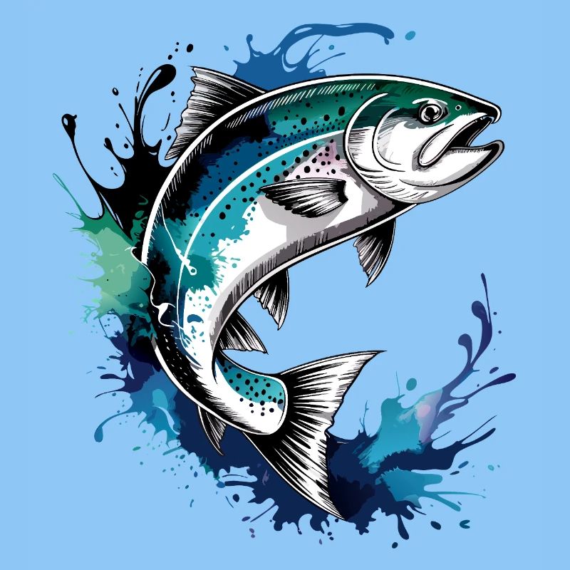 Lachs Sprung