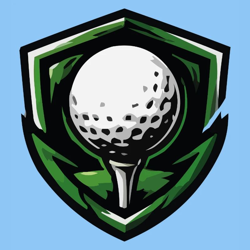Shield Golf Ball Emblem