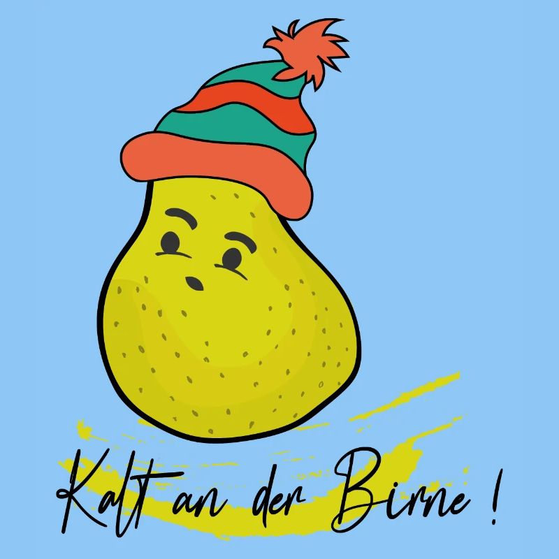 Birne mit Mütze