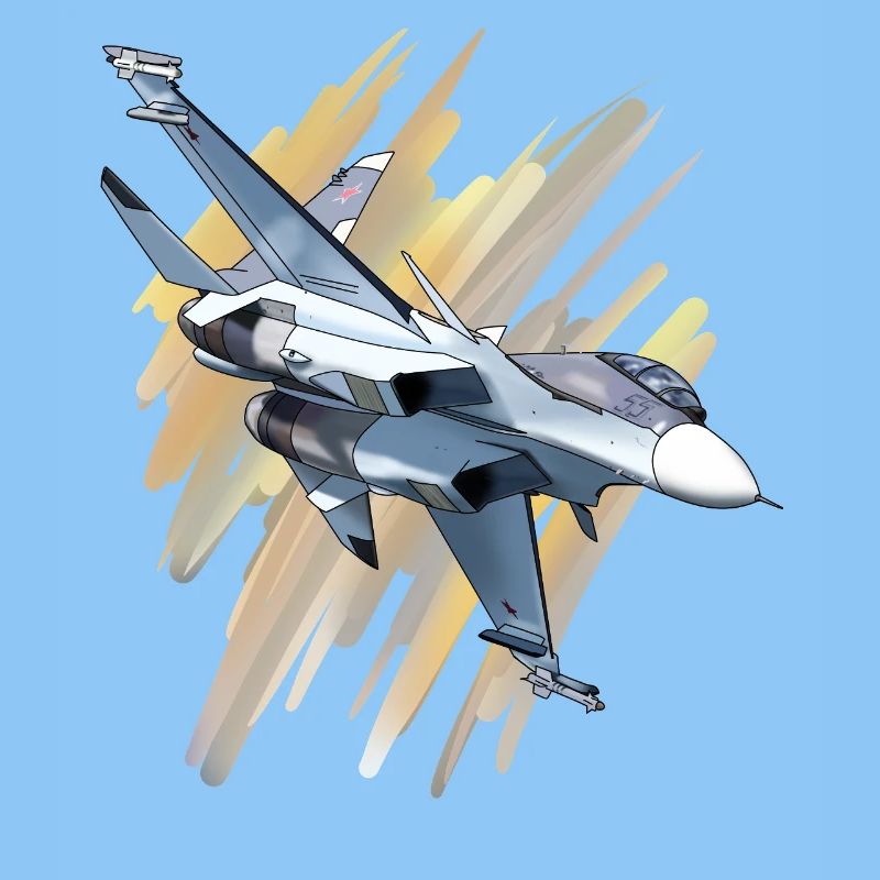 Fighter jet in dynamic design
