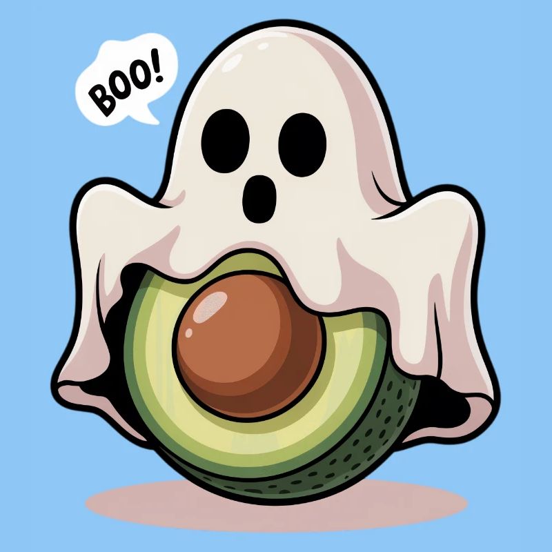 Avocado Geist Halloween