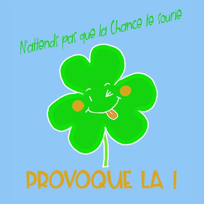 Trèfle Provoque la Chance Joyeuse