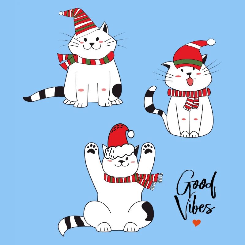 Chats de Noël Joyeux Noël