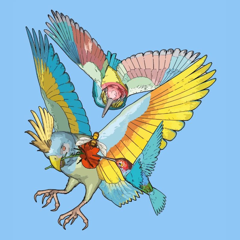 Bunte Vögel