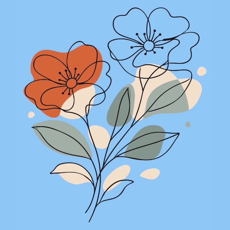 Abstract Floral Pattern Illustration