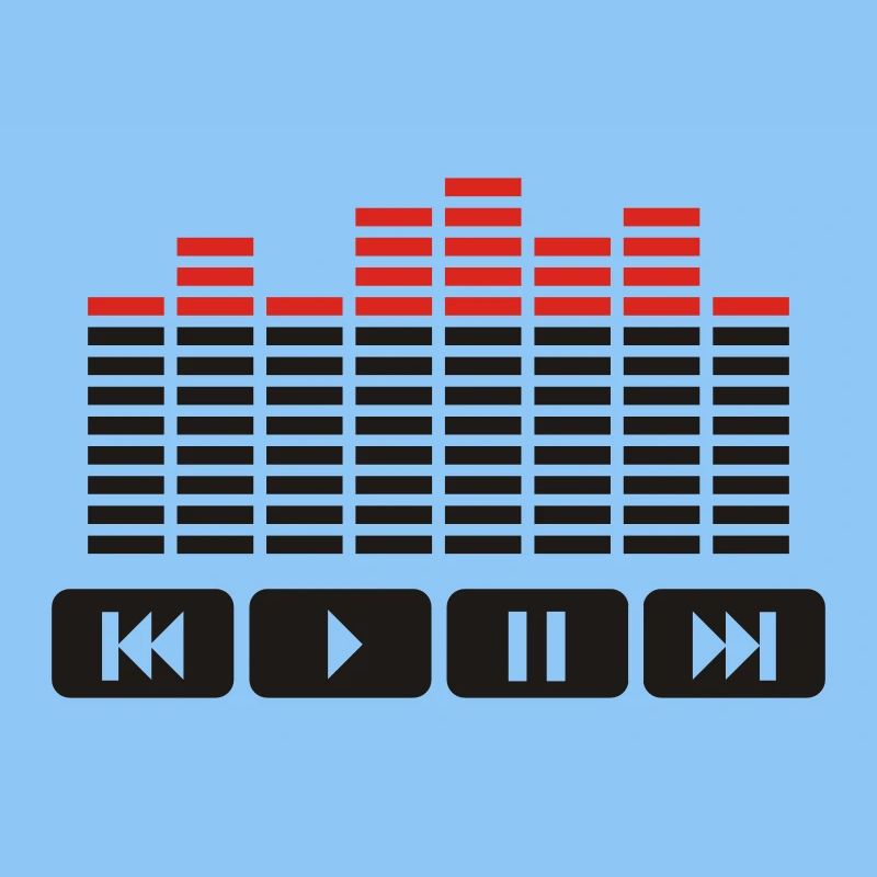 Equalizer audio player dj