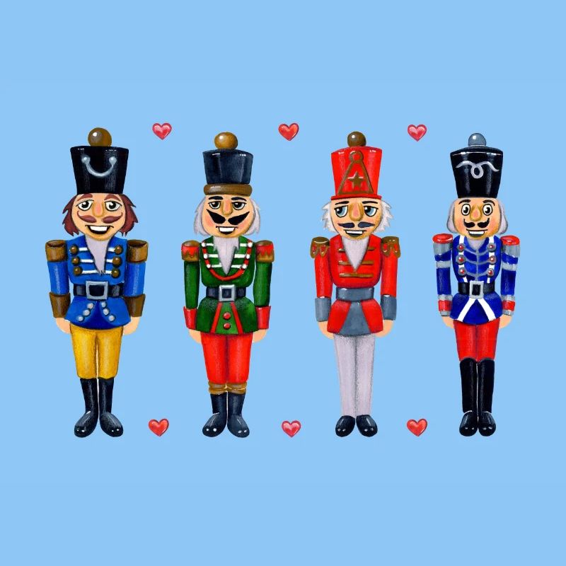FOUR FUNNY NUTCRACKERS