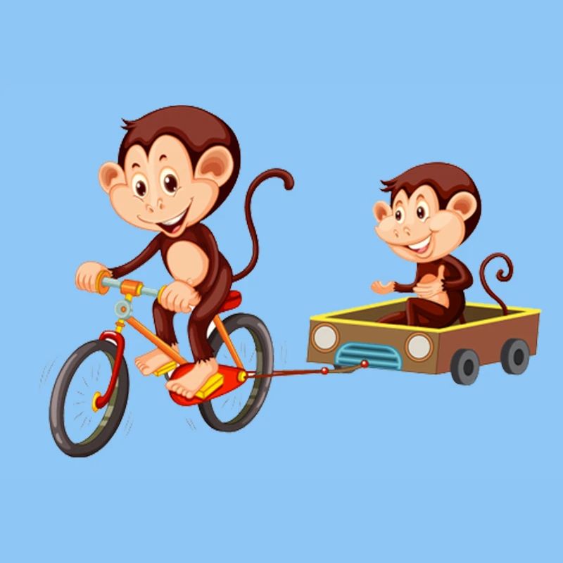 Funny cute monkey
