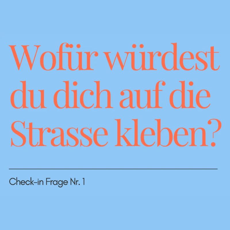 Check-in Question No. 1