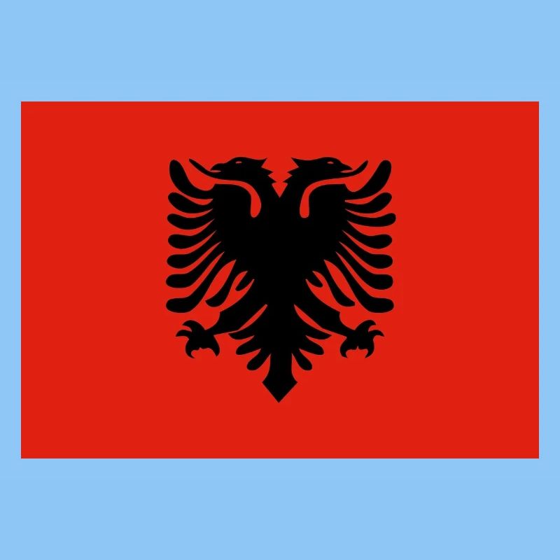 Conception du drapeau de l’aigle albanais