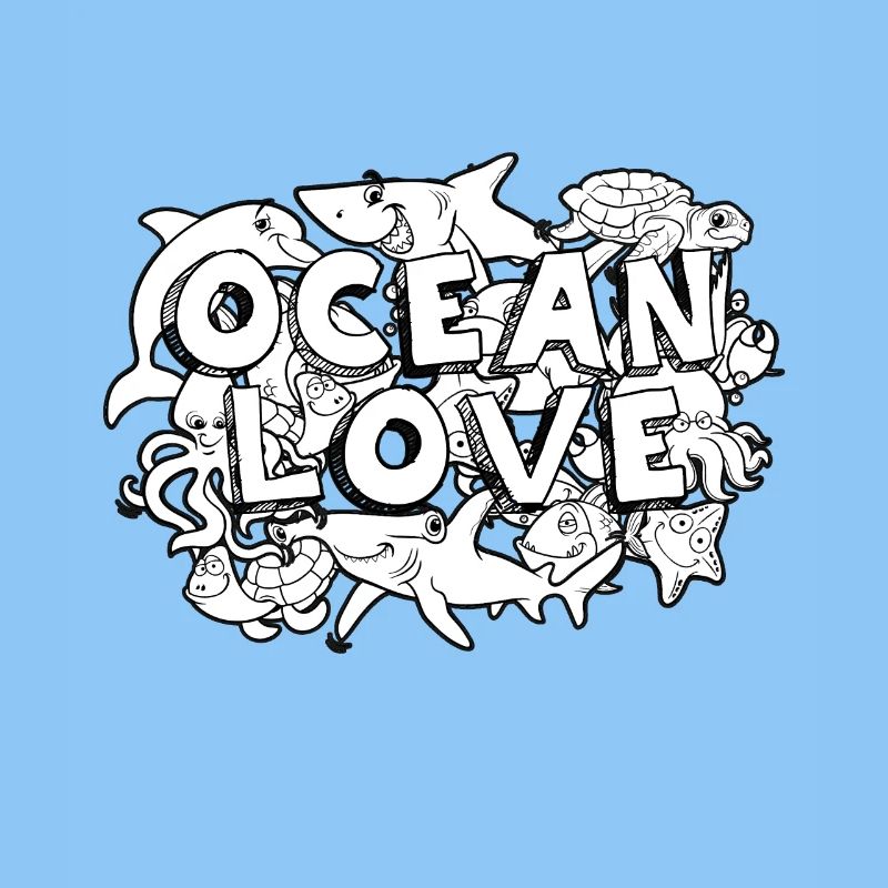 doodle Art Ocean