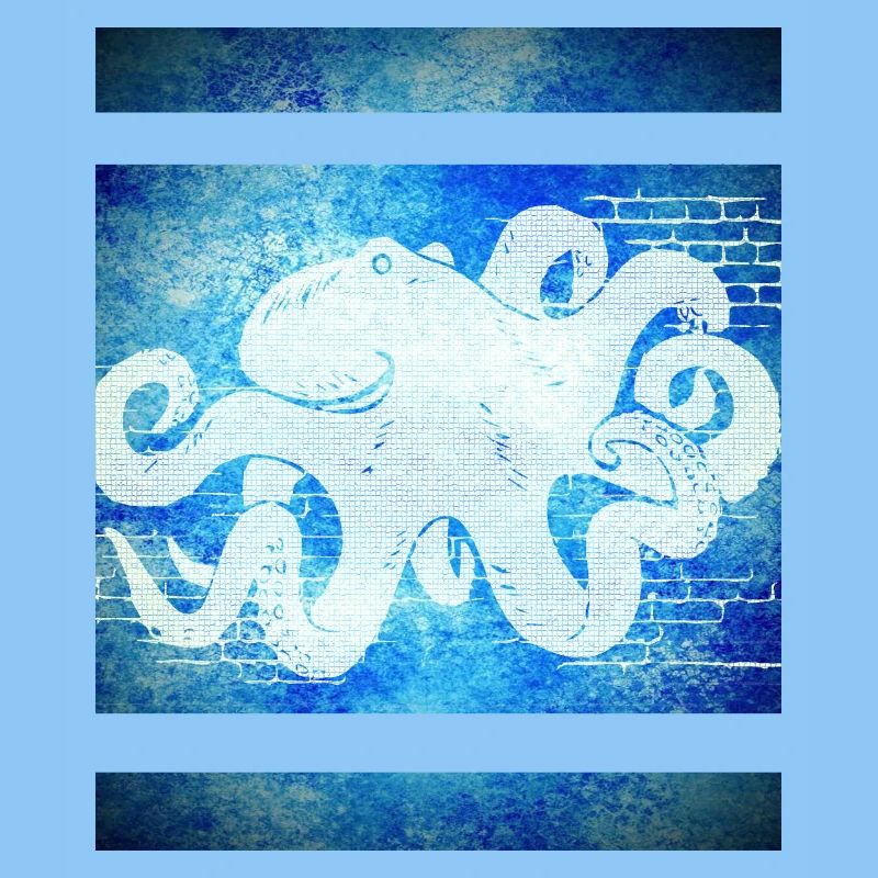 Octopus blau