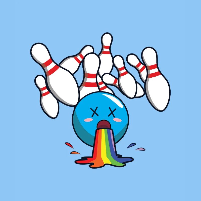 Kegeln Bowling Regenbogen