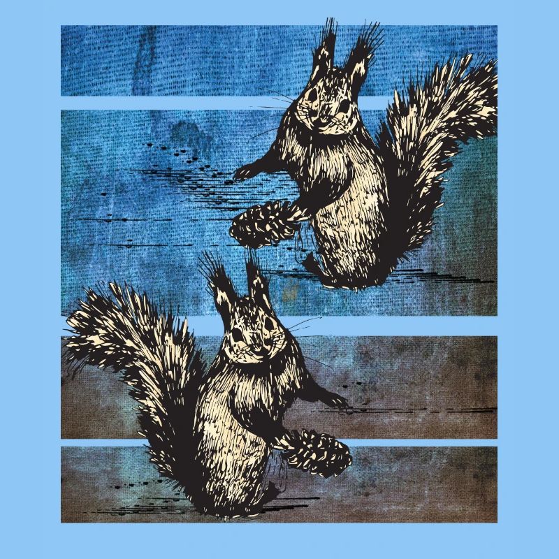 Eichhörnchen Retro